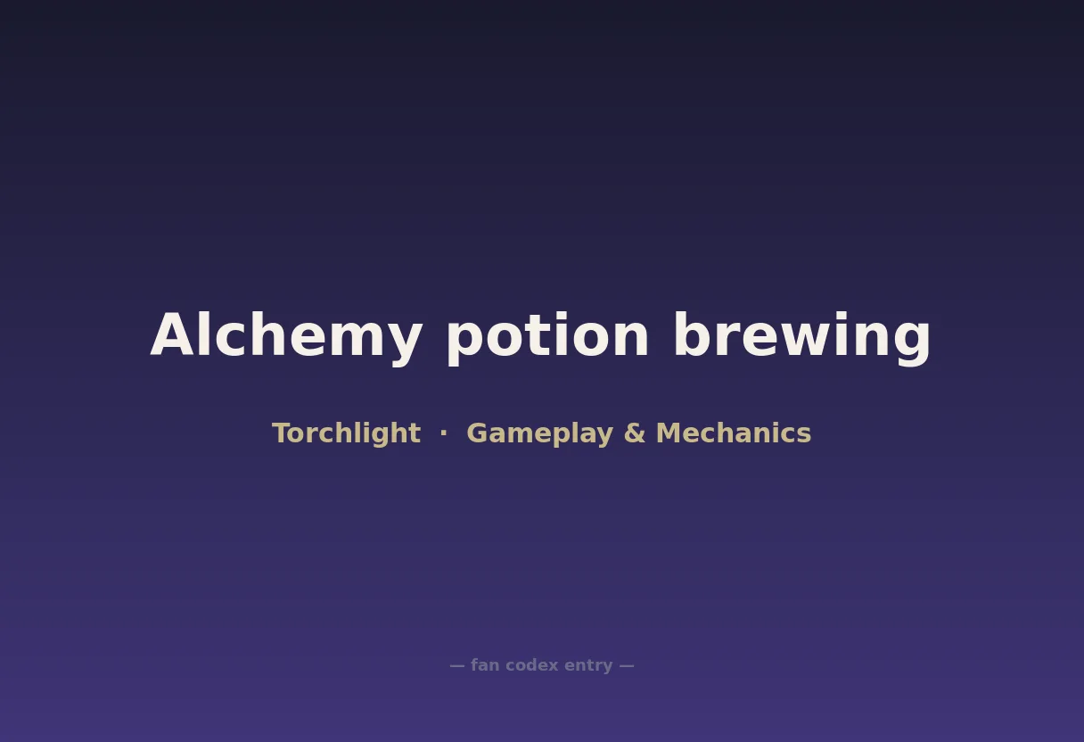 Alchemy potion brewing