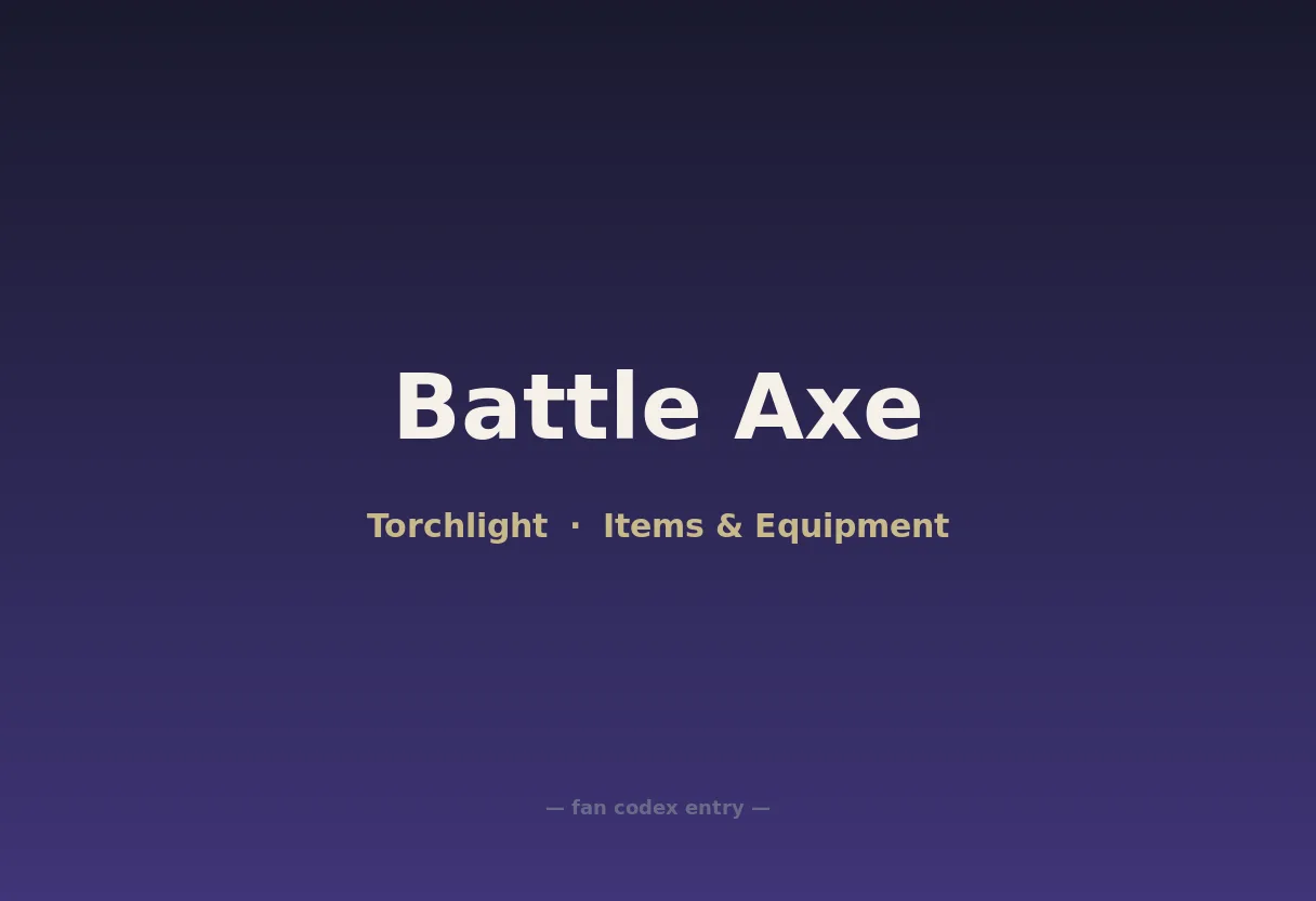 Battle Axe