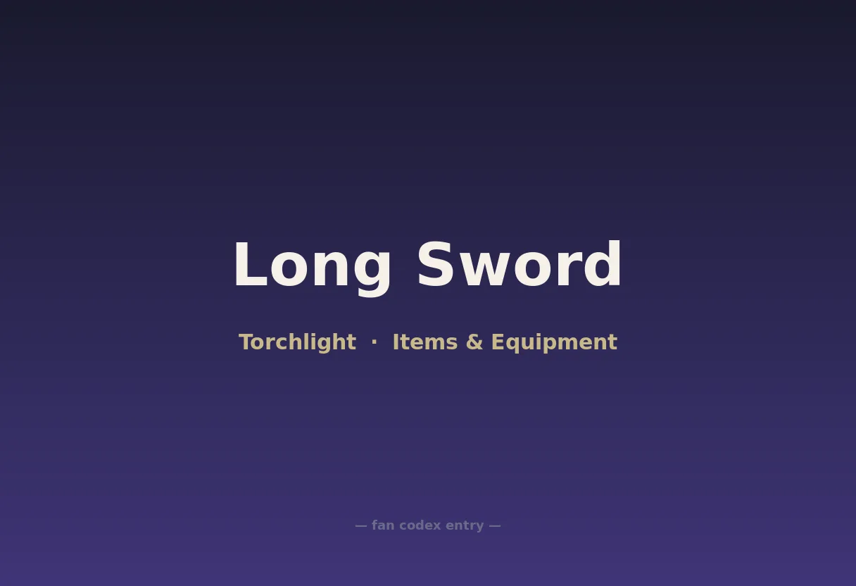 Long Sword
