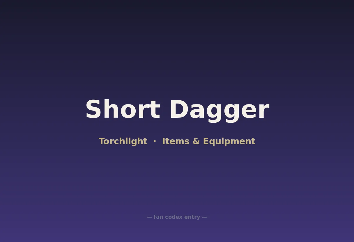 Short Dagger