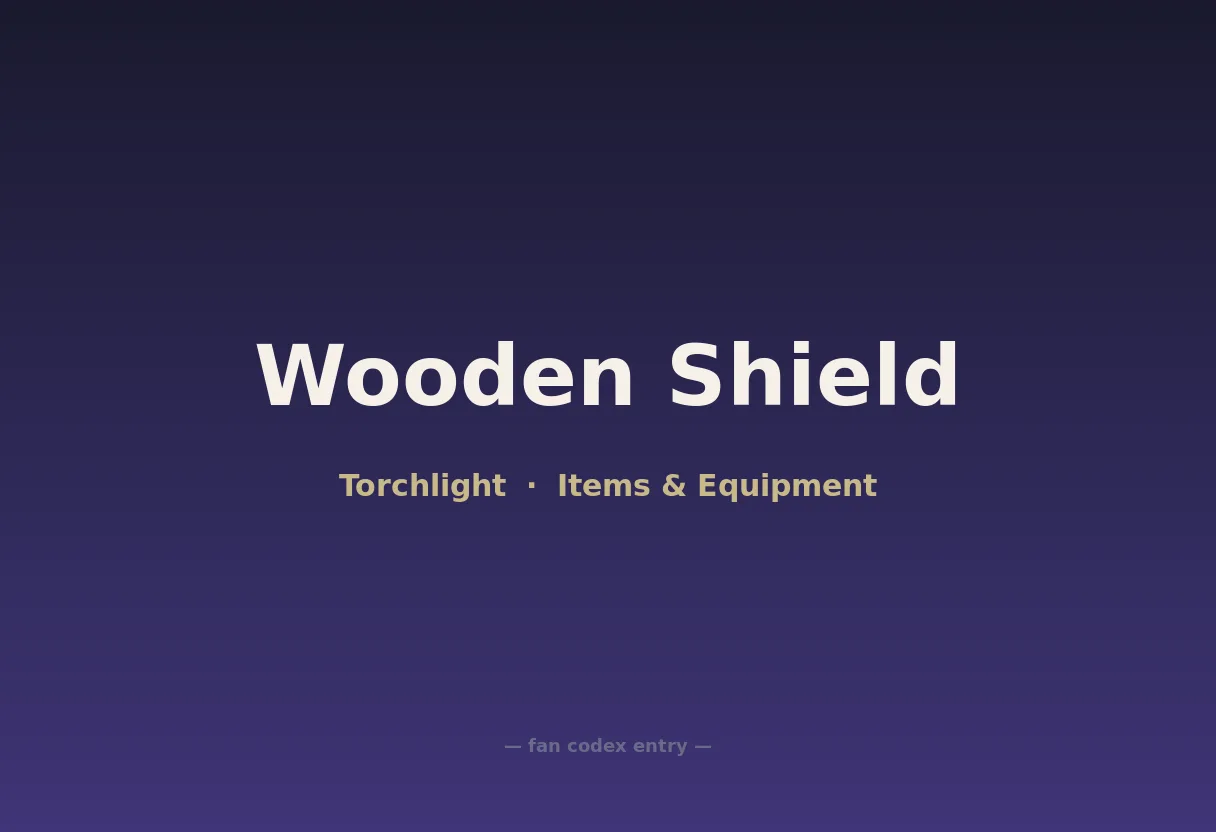 Wooden Shield